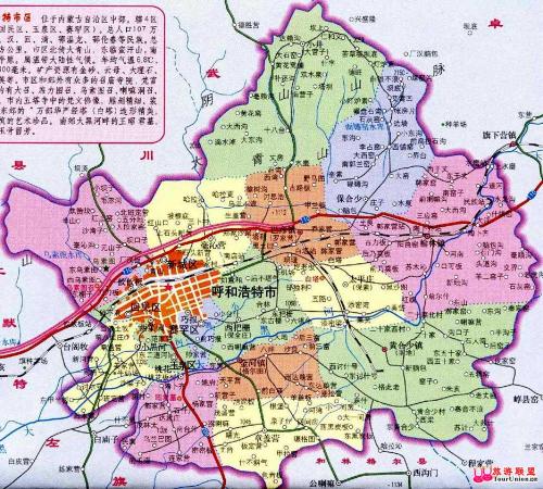 呼和浩特市最新全圖地圖，自然美景探索之旅啟動